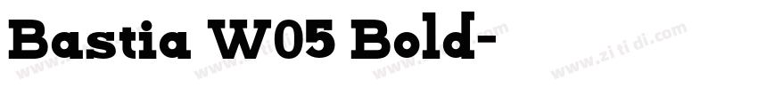 Bastia W05 Bold字体转换